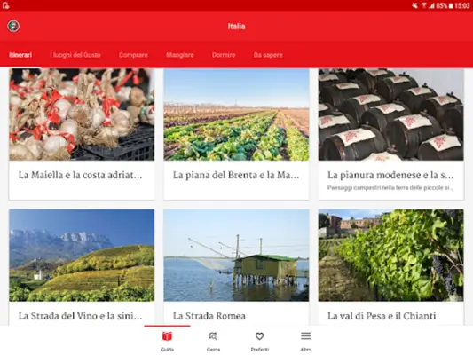 Italia – il viaggio del gusto android App screenshot 4